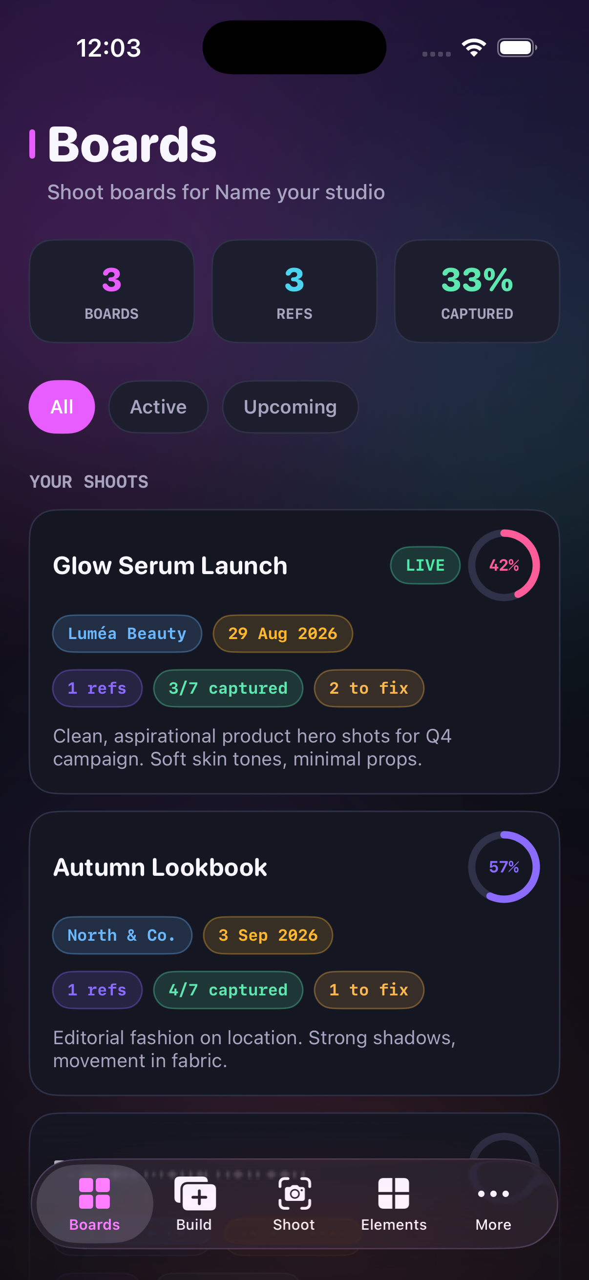 Build tab adding a reference and element notes